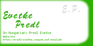 evetke predl business card